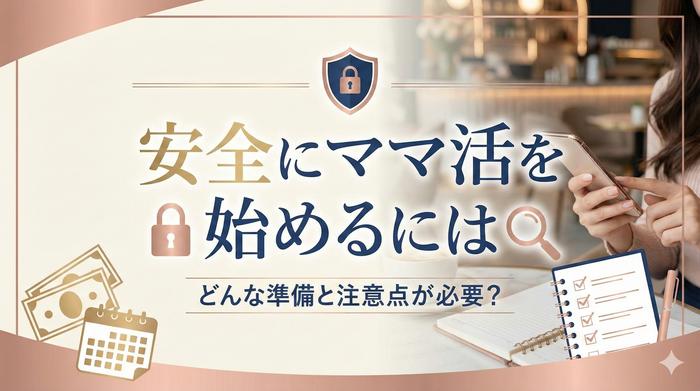 安全にママ活を始めるにはどんな準備と注意点が必要？